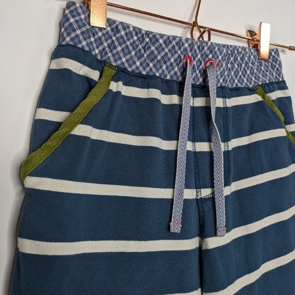 Matilda Jane x Joanna Gaines blue white striped cotton blend shorts 6 - Picture 5 of 8